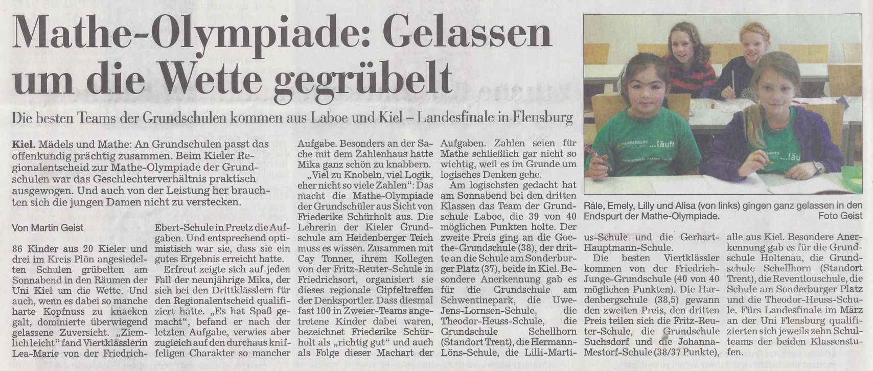 Quelle: Kieler Nachrichten vom 17.11.2014